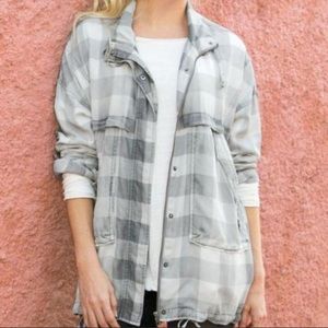 Soft surroundings checkered jacket